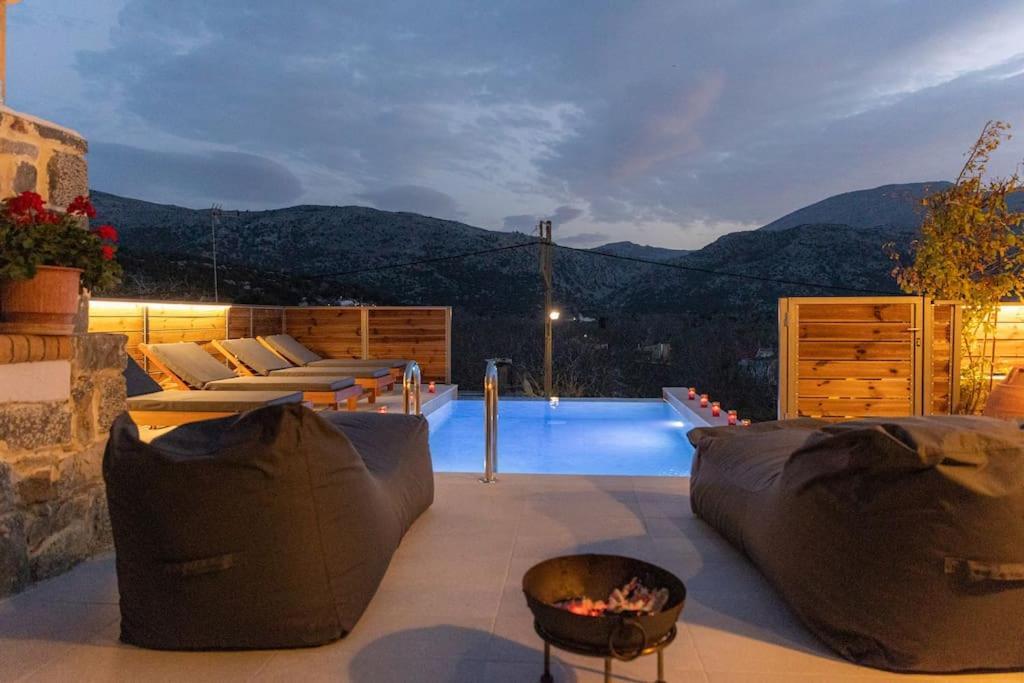 Lasithi Luxury Villa Mesa Lasithi Luaran gambar